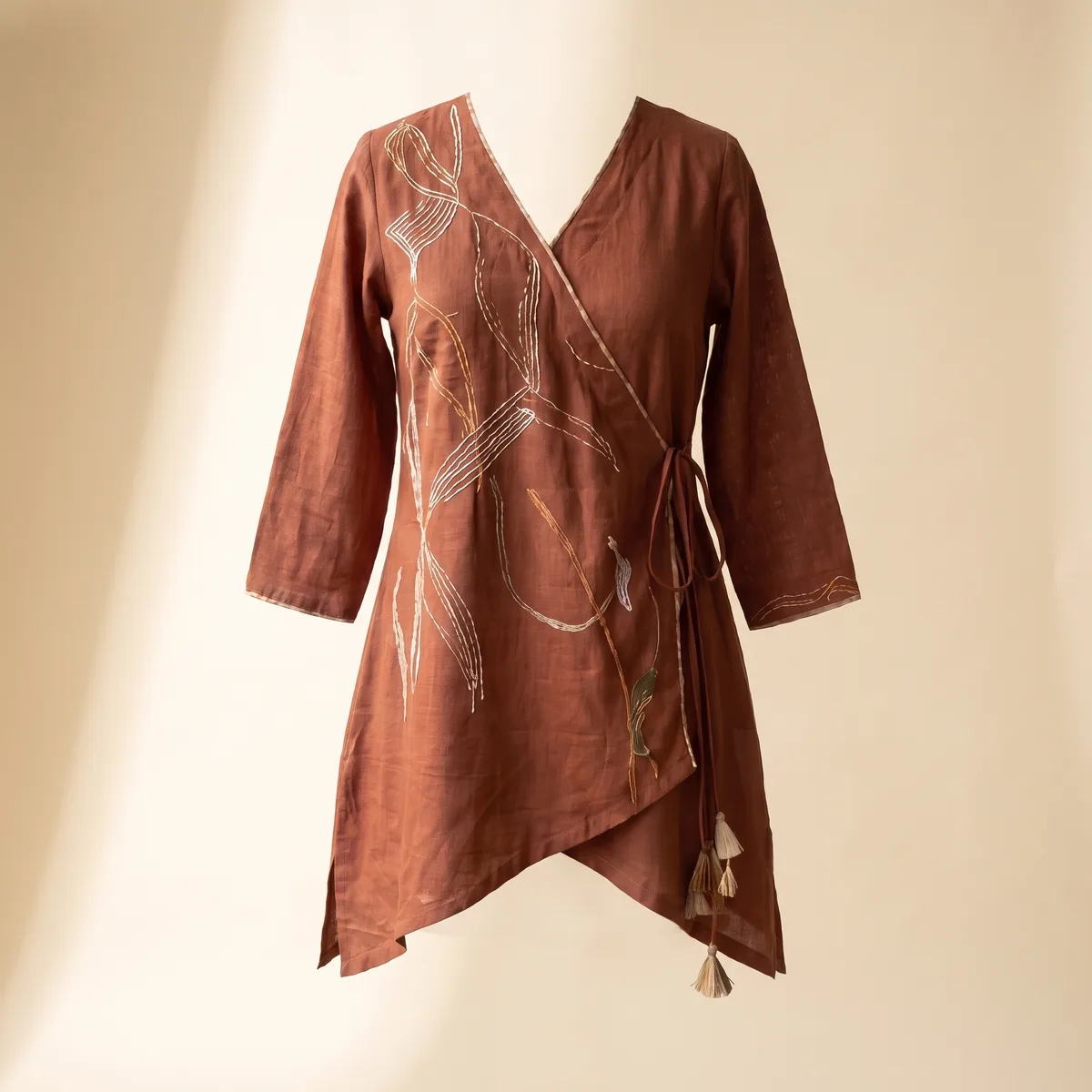 AI-generated angrakha kurti catalogue image — style 2
