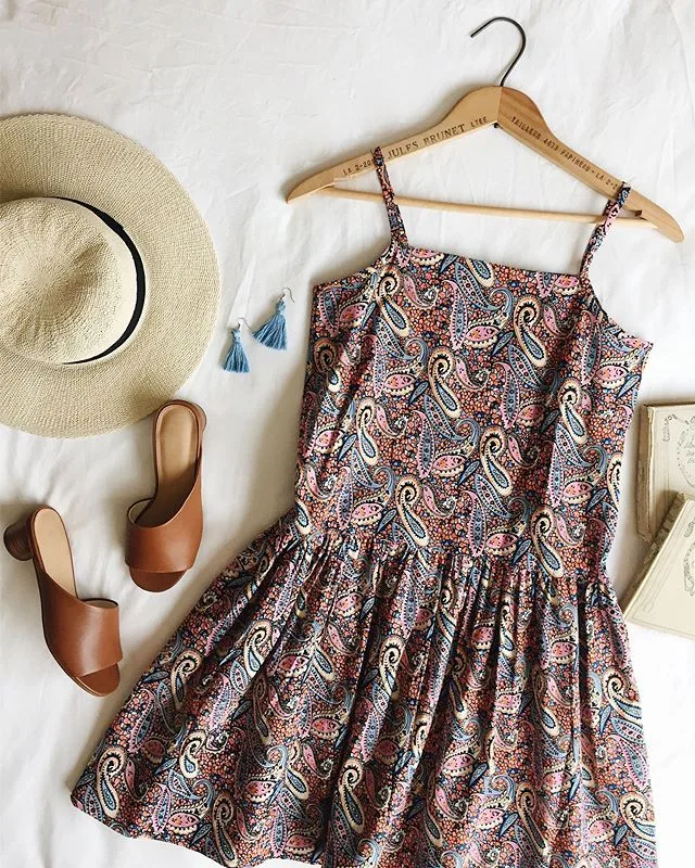 paisley slip kurti photo before AI catalogue generation
